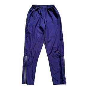 VTG! Nike Track Pants Purple Athletic Windbreaker Zip Ankle Women's‎ M 90s Retro